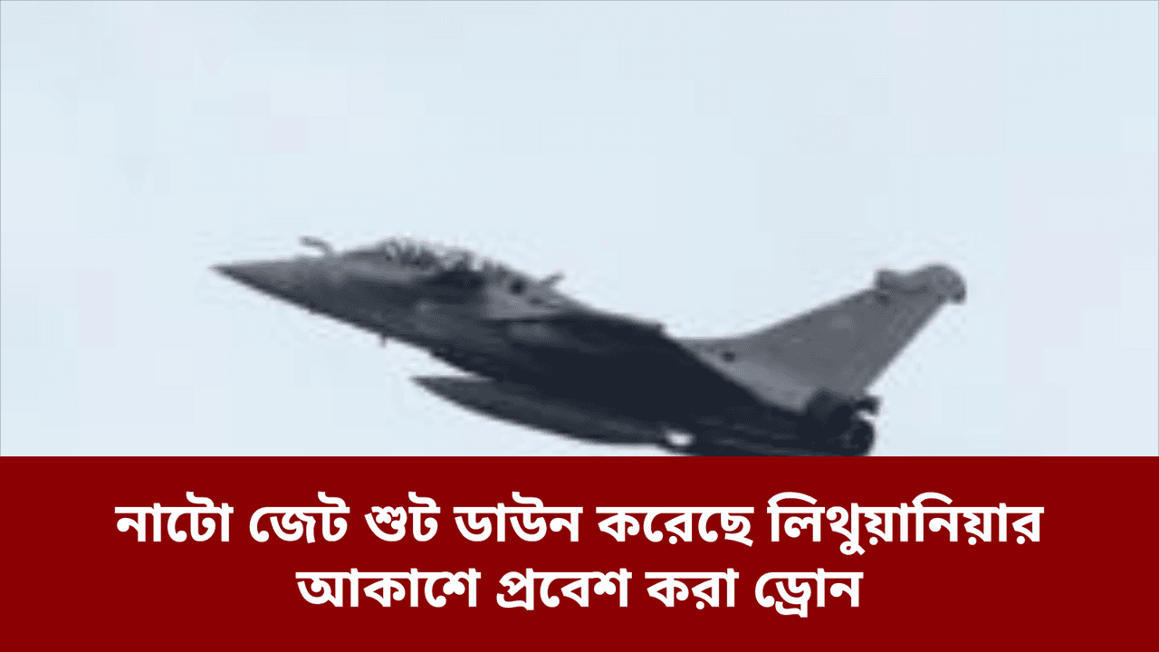 নাটো জেট শুট ডাউন করেছে লিথুয়ানিয়ার আকাশে প্রবেশ করা ড্রোন